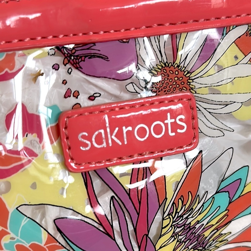 Sakroots Clear Koi Tote Shoulder Purse Coral BeachBag EUC - Picture 2 of 13